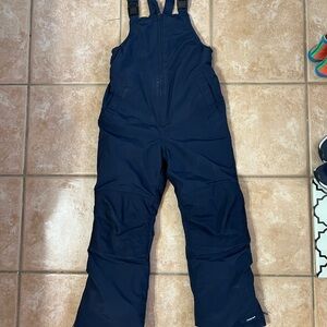 Lands' End size 8 navy waterproof snow bibs ski pants